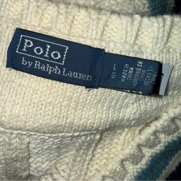 Polo Ralph Lauren Cable-Knit Cotton Cricket Sweater Vest Size Large - Picture 2 of 11